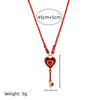 Wholesale Women's Copper Clover Pendant Gold Plated Regular Chain With Geometric Pattern And Electroplating Process