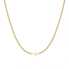 Wholesale Women's Copper Cross Necklace With Geometric Design And 14K Goldplated Electroplating