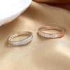 Wholesale Women's Copper Cross Ring With Geometric Pattern And Microinlay Jewelry