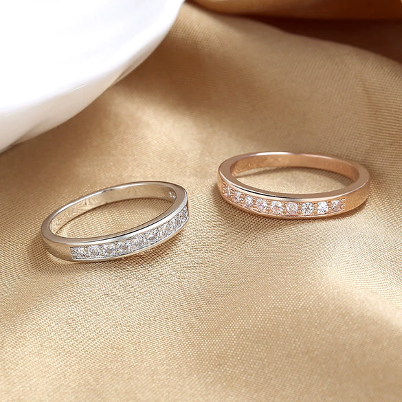 Wholesale Women's Copper Cross Ring With Geometric Pattern And Microinlay Jewelry