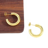 Wholesale Women's Copper Cshaped And Ushape Geometric Exaggerated Style Electroplated Earrings
