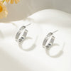 Wholesale Women's Copper Cshaped Geometric Earrings Electroplated Light Luxury Fashion Style