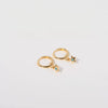 Wholesale Women's Copper Diamond Treatment Star Earrings With Five Pointed Star Design