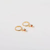Wholesale Women's Copper Diamond Treatment Star Earrings With Five Pointed Star Design