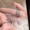 Wholesale Women's Copper Doubleheaded Snake Ring With Electroplating Light Luxury Niche Design Animal Zodiac Pattern