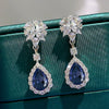 Wholesale Women's Copper Drop Shape Flower Leaf Earrings