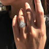 Wholesale Women's Copper Drop Shaped Zircon Ring Fashion Jewelry