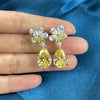 Wholesale Women's Copper Dropshaped Flower Earrings In Fashion Ol Style