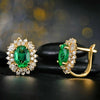Wholesale Women's Copper Ear Buckle Light Luxury Style With Flower And Geometric Pattern Ear Accessories