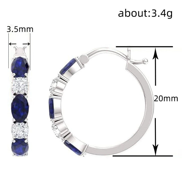 Wholesale Women's Copper Earrings Geometric Style Inlaid Zircon Accessories