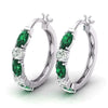 Wholesale Women's Copper Earrings Geometric Style Inlaid Zircon Accessories