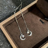 Wholesale Women's Copper Earrings With Star And Geometric Pattern And Zirconia Inlay Sweet And Minimalist Style