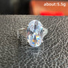 Wholesale Women's Copper Eggshaped Geometric Zircon Inlaid Ring Jewelry