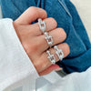 Wholesale Women's Copper Electroplated Geometric Hollow U Letter Bracelet