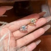 Wholesale Women's Copper Electroplated Gold Inlaid Zircon Eye Design Ring