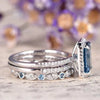 Wholesale Women's Copper Elegant Geometric Rectangular Ring And Bracelet Inlaid Zircon