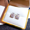 Wholesale Women's Copper Elegant Geometric Zircon Earrings