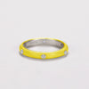 Wholesale Women's Copper Enamel Geometric Light Luxury Ring