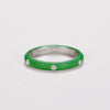 Wholesale Women's Copper Enamel Geometric Light Luxury Ring