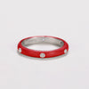 Wholesale Women's Copper Enamel Geometric Light Luxury Ring