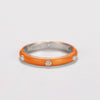 Wholesale Women's Copper Enamel Geometric Light Luxury Ring