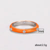 Wholesale Women's Copper Enamel Geometric Light Luxury Ring