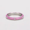 Wholesale Women's Copper Enamel Geometric Light Luxury Ring