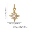 Wholesale Women's Copper Fashion Geometric Star Snowflake Pendant Necklace With Electroplating