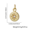 Wholesale Women's Copper Fashion Geometric Star Snowflake Pendant Necklace With Electroplating