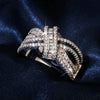 Wholesale Women's Copper Fashion Ol Bow Design Zircon Ring