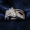 Wholesale Women's Copper Fashion Ol Bow Design Zircon Ring