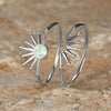 Wholesale Women's Copper Finger Ring With Sunflower And Geometric Pattern Electroplated In Business Style