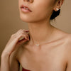 Wholesale Women's Copper Fishtail Flower Zircon Clavicle Chain With Horse Eye Pendant And Electroplating Mixed Gem Inlay