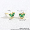 Wholesale Women's Copper Flower Animal Zodiac Electroplated Earrings