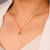Wholesale Women's Copper Flower Diamond Clavicle Necklace With Electroplating And Mixed Gemstone Setting In Light Luxury Style