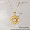 Wholesale Women's Copper Flower Necklace Electroplated With O Word Chain