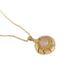 Wholesale Women's Copper Flower Necklace Electroplated With O Word Chain