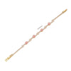 Wholesale Women's Copper Flower Pattern Electroplated Light Luxury Joker Style Zircon Bracelet