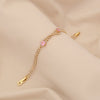Wholesale Women's Copper Flower Pattern Electroplated Light Luxury Joker Style Zircon Bracelet