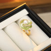 Wholesale Women's Copper Flower Pattern Electroplating Simple Style Ring