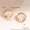 Wholesale Women's Copper Flower Pearl Inlaid Earrings With Constellation Doll Crown Heart Fruit And More Patterns In Small And Fresh Style
