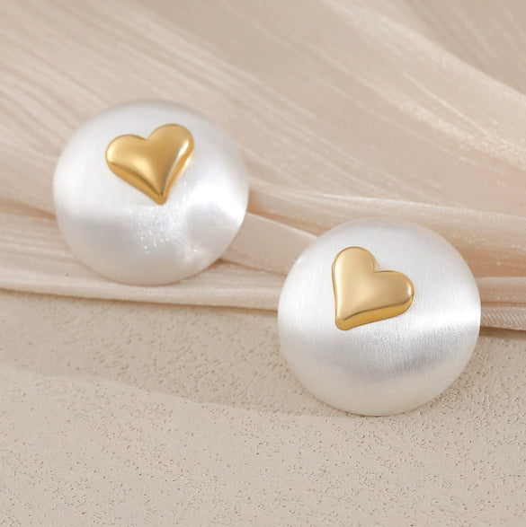 Wholesale Women's Copper Flower Pearl Inlaid Earrings With Constellation Doll Crown Heart Fruit And More Patterns In Small And Fresh Style
