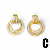 Wholesale Women's Copper Flower Pearl Zircon Earrings With Electroplating