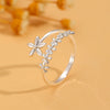 Wholesale Women's Copper Flower Ring With Electroplating Treatment