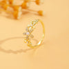 Wholesale Women's Copper Flower Ring With Electroplating Treatment