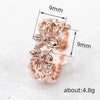Wholesale Women's Copper Flower Ring With Electroplating
