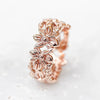 Wholesale Women's Copper Flower Ring With Electroplating