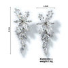 Wholesale Women's Copper Flower Style Zircon Earrings Princess Design
