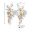 Wholesale Women's Copper Flower Style Zircon Earrings Princess Design