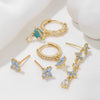 Wholesale Women's Copper Flower Tassel Earrings Electroplated Mori Style